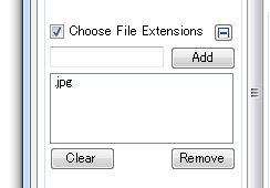 Choose File Extensions