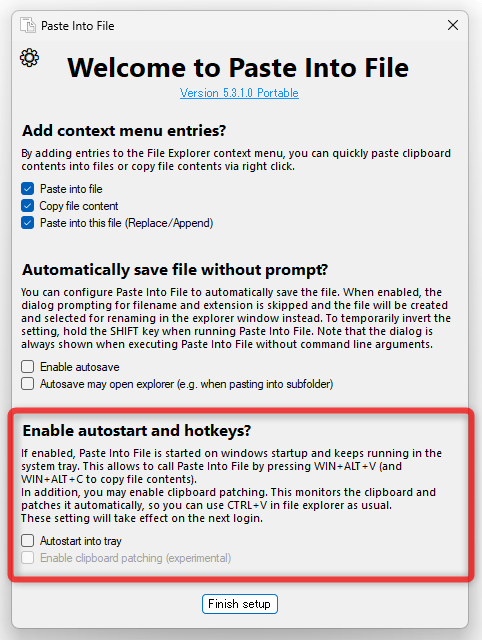 Enable autostart and hotkeys?