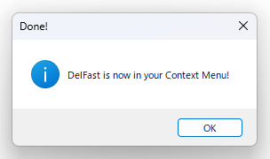 DelFast is now in your Context menu!