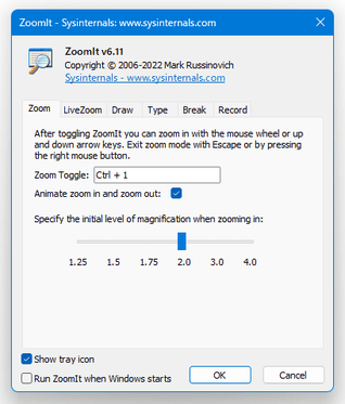 ZoomIt スクリーンショット