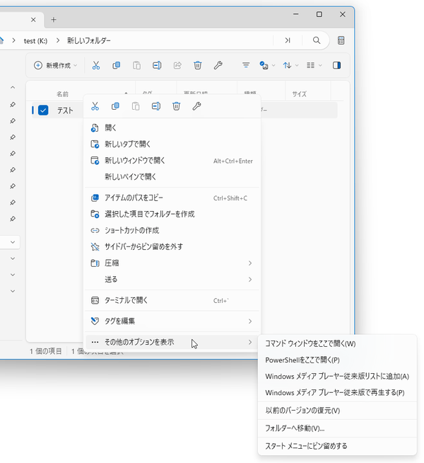 コマンドプロンプトや PowerShell で開くことも可能