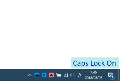 Caps Lock On