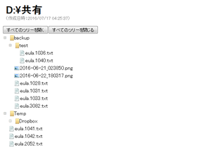 Active File List スクリーンショット