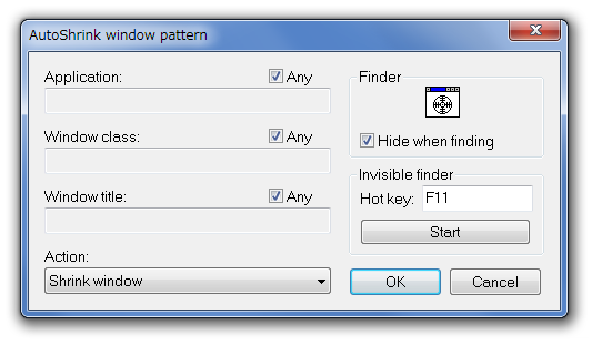 AutoShrink window pattern