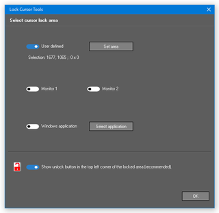 Lock Cursor Tools スクリーンショット