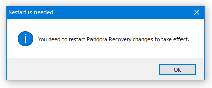 Restart is needed