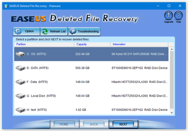 EASEUS Deleted File Recovery