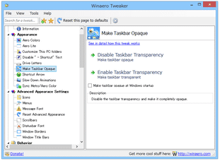 Opaque Taskbar for Windows 8 スクリーンショット