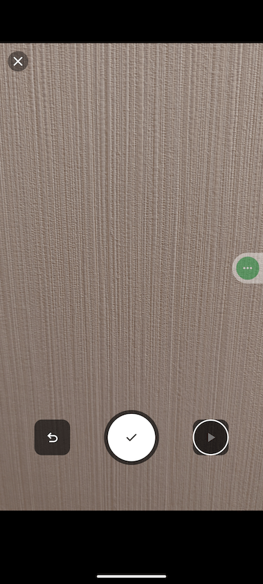 チェックマークをタップする