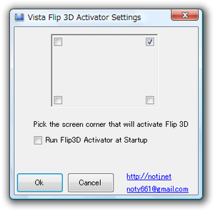 Vista Flip 3D Activator スクリーンショット