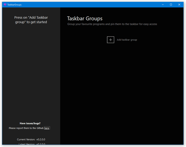 Taskbar Groups