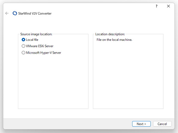StarWind V2V Converter