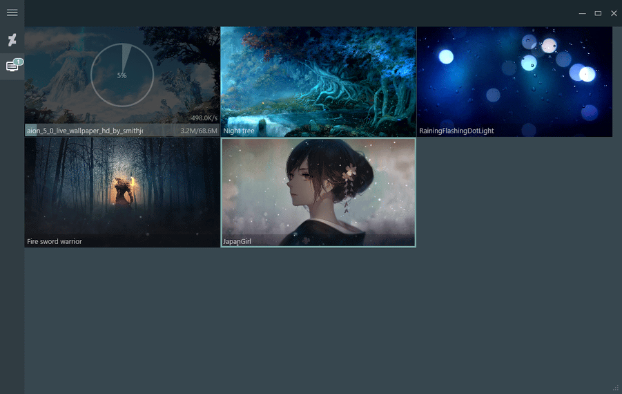 Rainwallpaper のダウンロードと使い方 ｋ本的に無料ソフト フリー