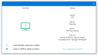 Windows Centering Helper